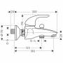 Смеситель для ванны HANSGROHE Focus E 31740000. Фото